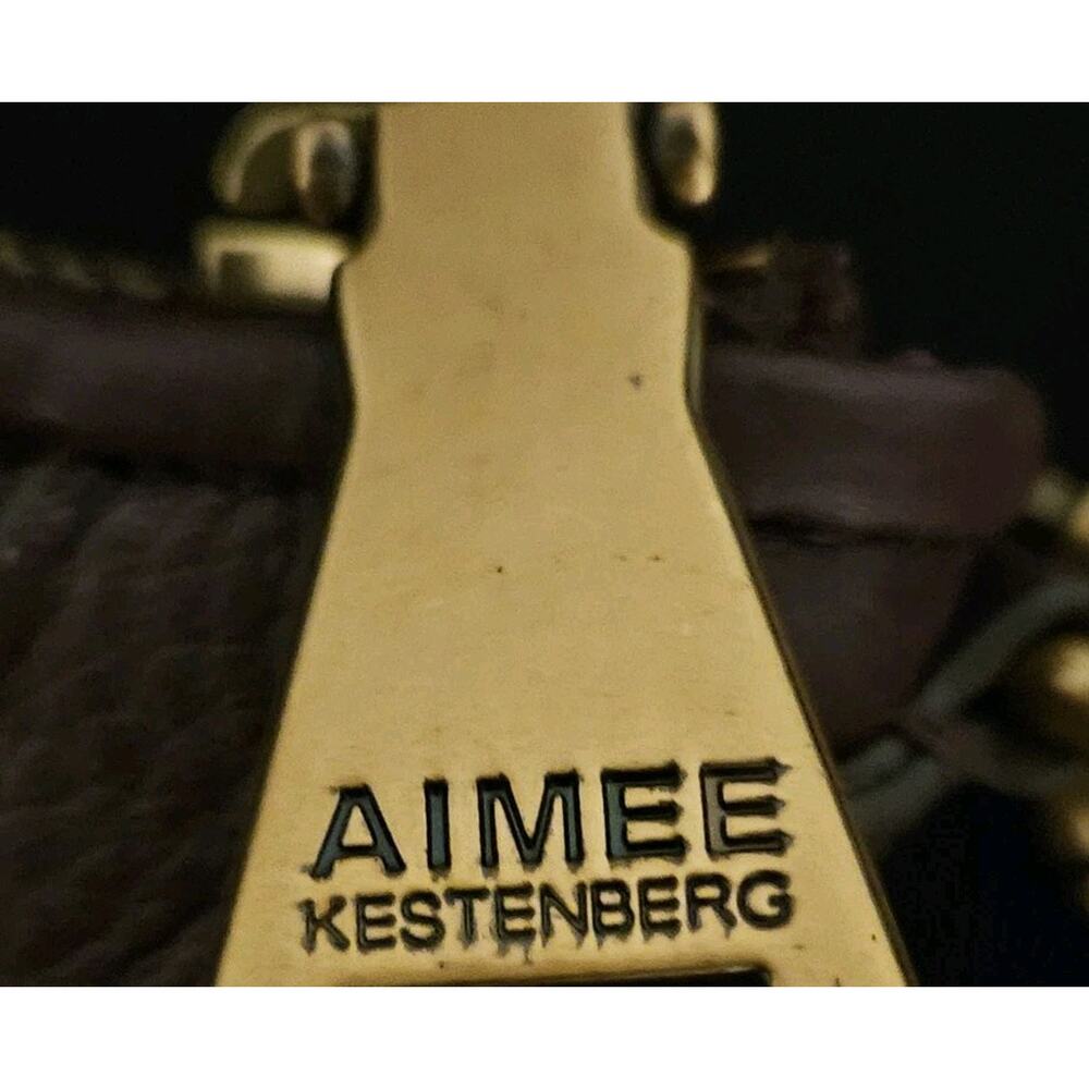 New Aimee Kestenberg Take Me Out Fringe Leather Crossbody Handbag 9.5x6.5 - Picture 8 of 10